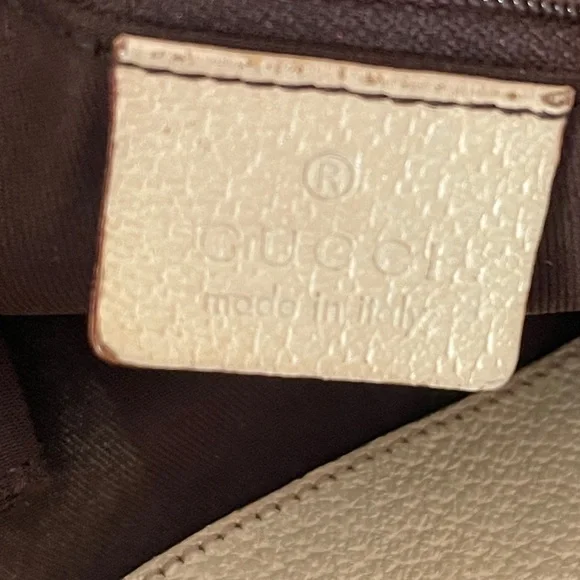 GUCCI GG Canvas Tote Bag Beige Gold - Picture 12 of 13